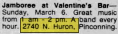 Valentines Bar - Mar 04 1994 Article